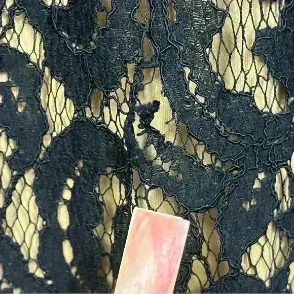 Torrid Black Floral Lace Nylon Sleeveless Dress Size 12 * As IS - Picture 7 of 11